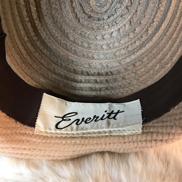 Vintage 60s Everitt Cloche Bell Hat Yarn Neutral main image 4